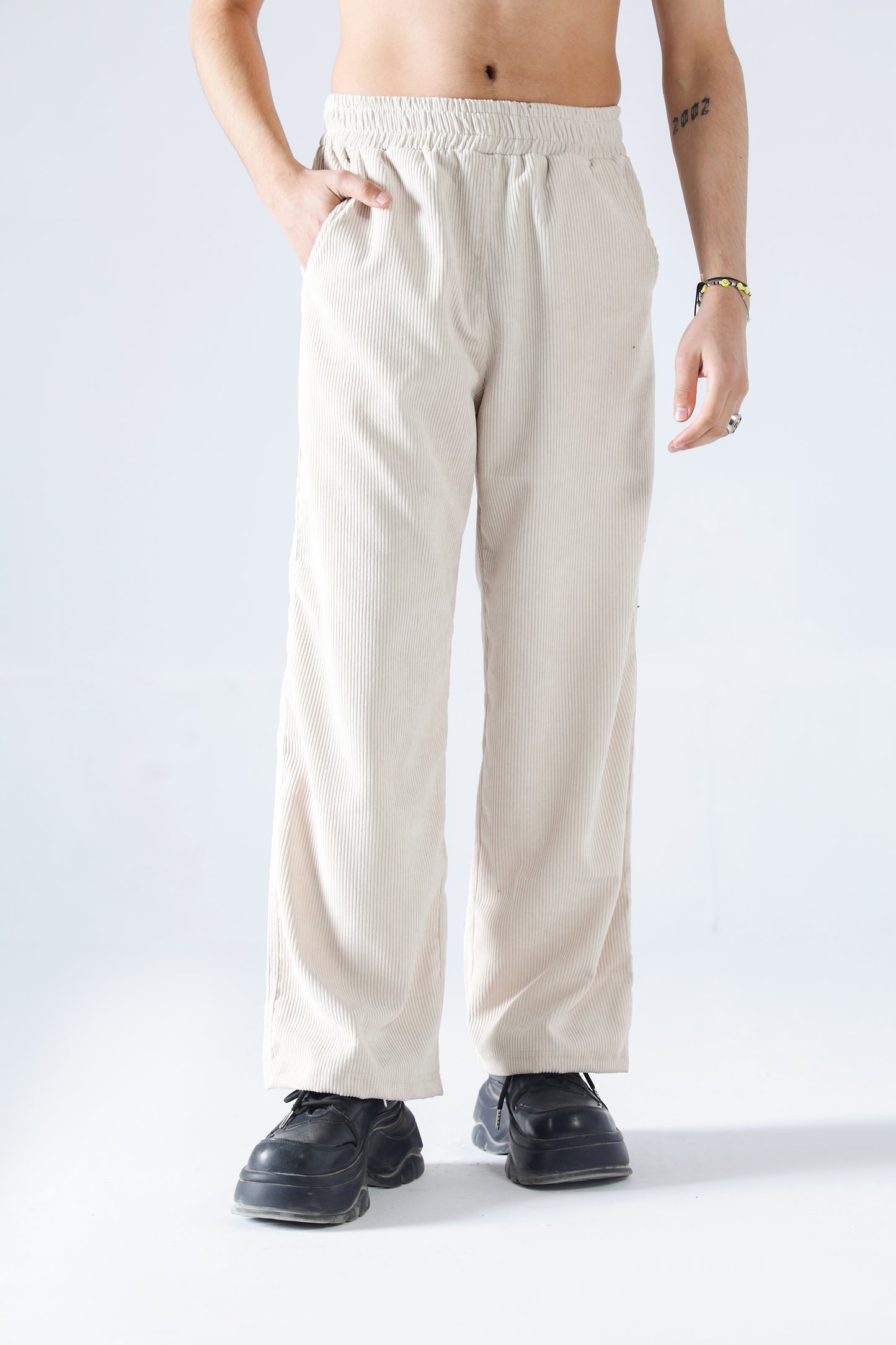 Beige Rouhi Heritage Pants