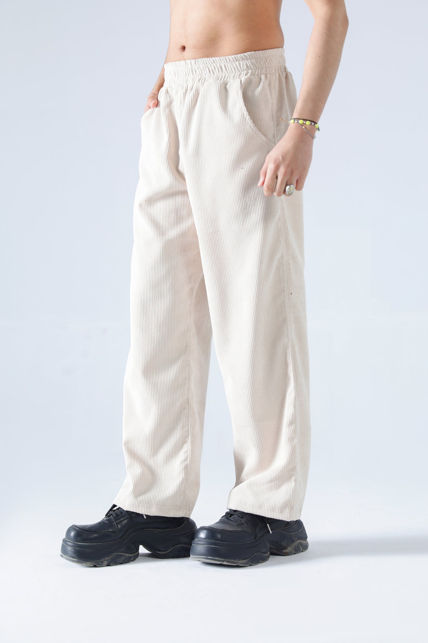 Beige Rouhi Heritage Pants