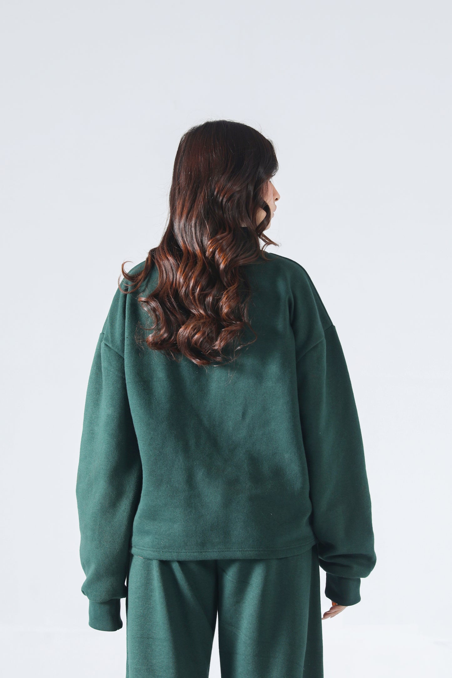 Rouhi Green Chic Turtleneck