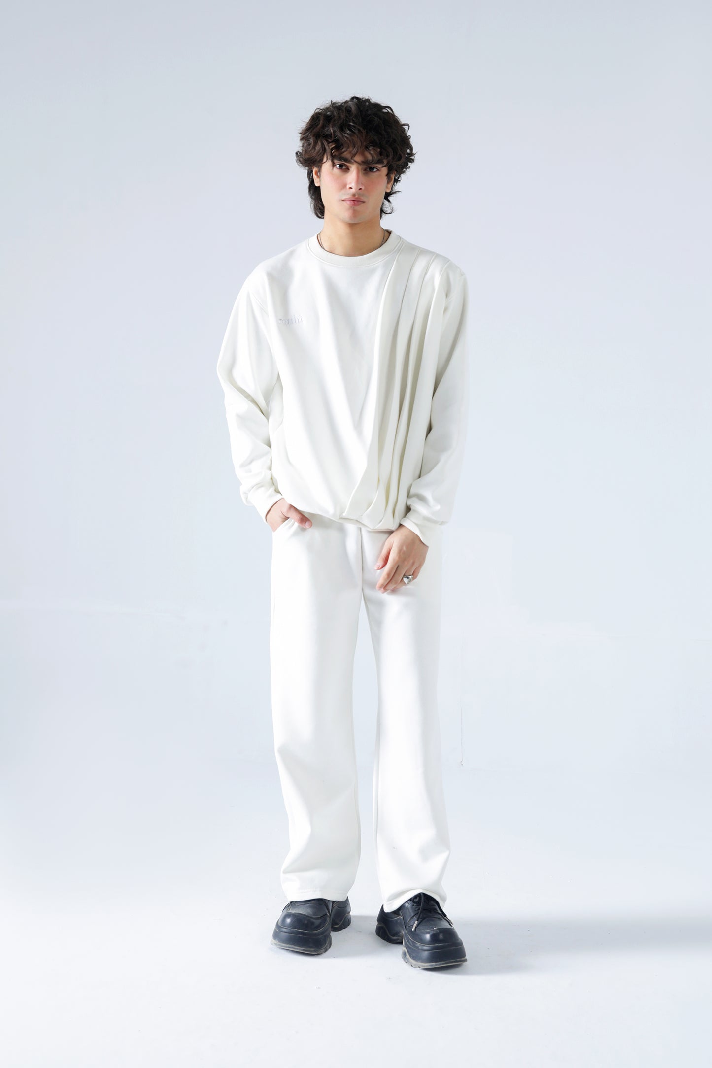 Rouhi White Fusion Sweatshirt