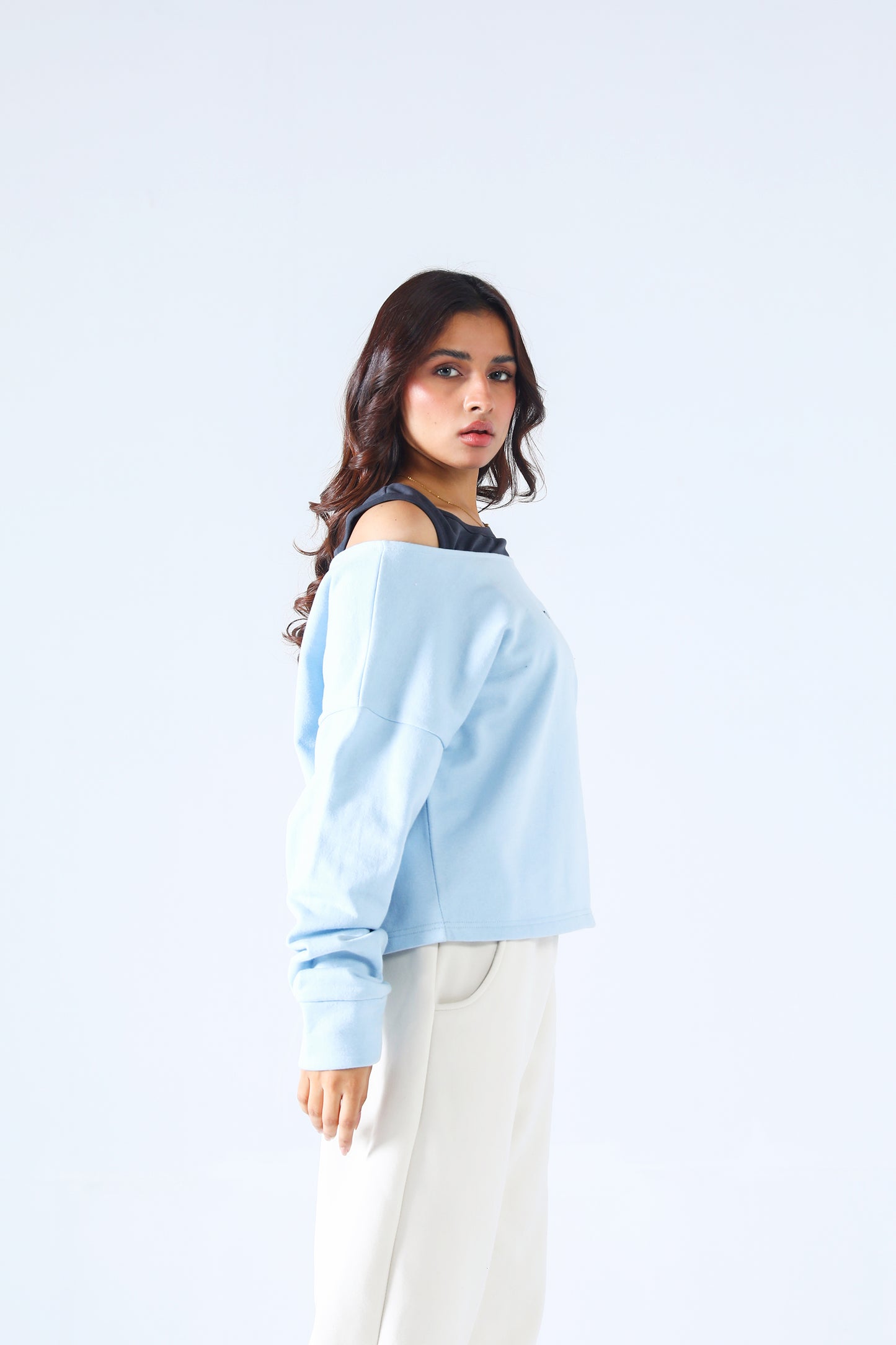 Rouhi Frozen Horizon blue Sweatshirt - Women