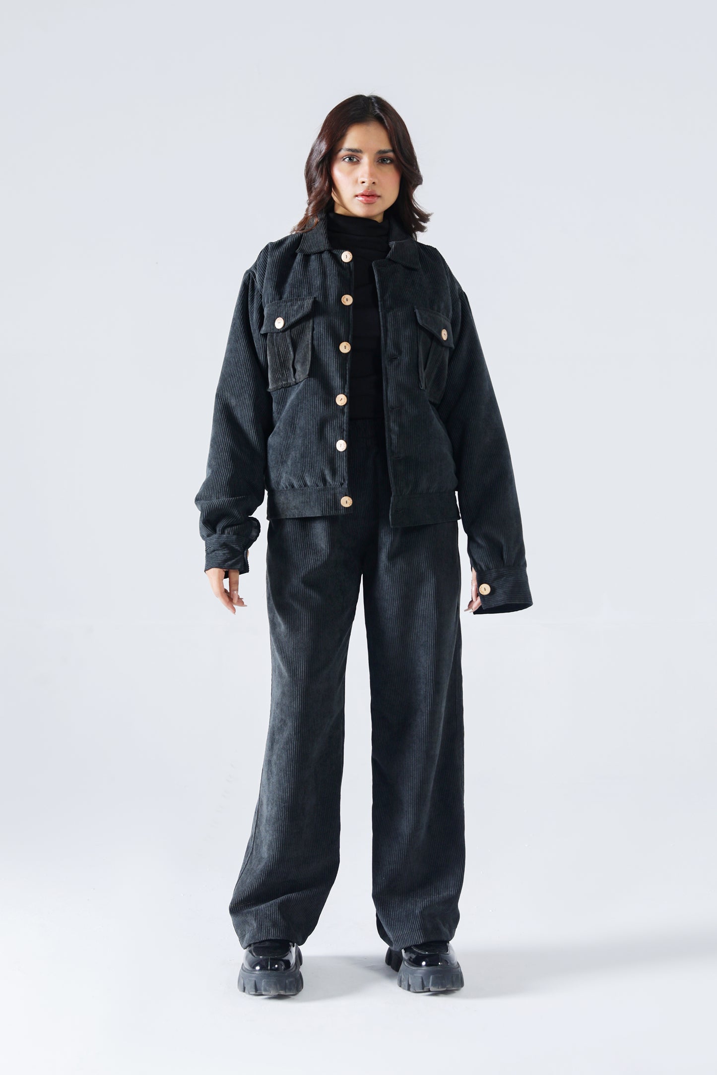 Rouhi’s Heritage-Drift Co-ord - Black