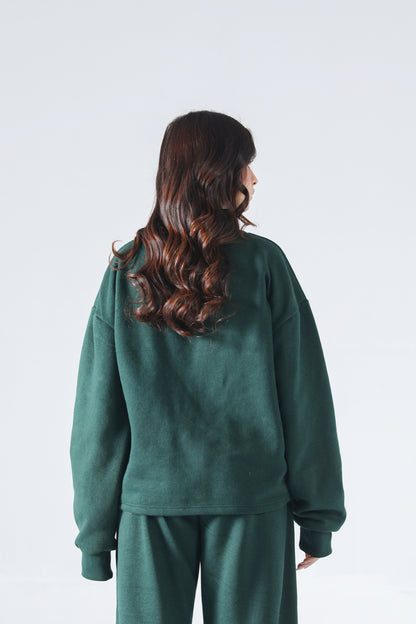Rouhi Green Chic Turtleneck