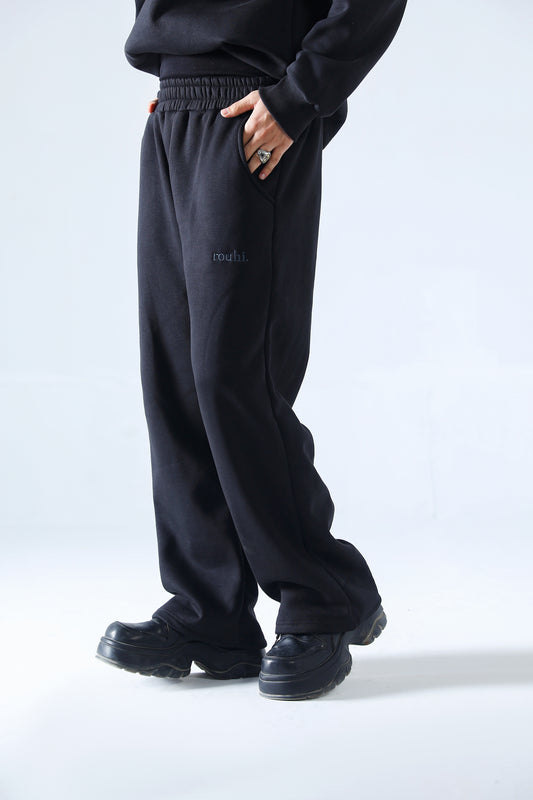 Black Rouhi Revival Sweatpants