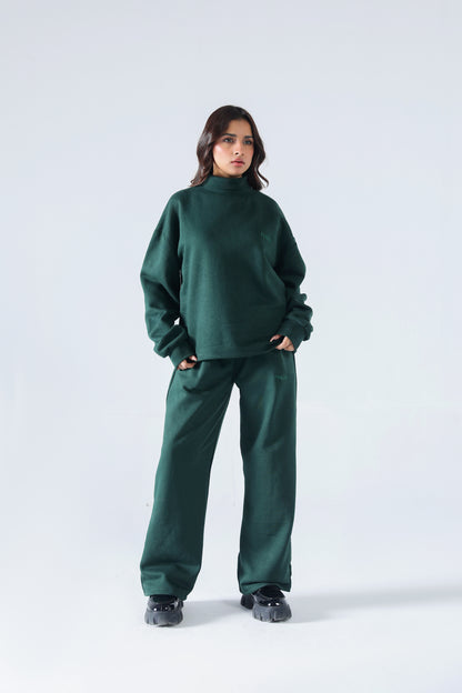 Rouhi Green Chic Turtleneck